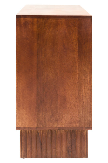 Soho Four Door Mango Wood Hammered Sideboard