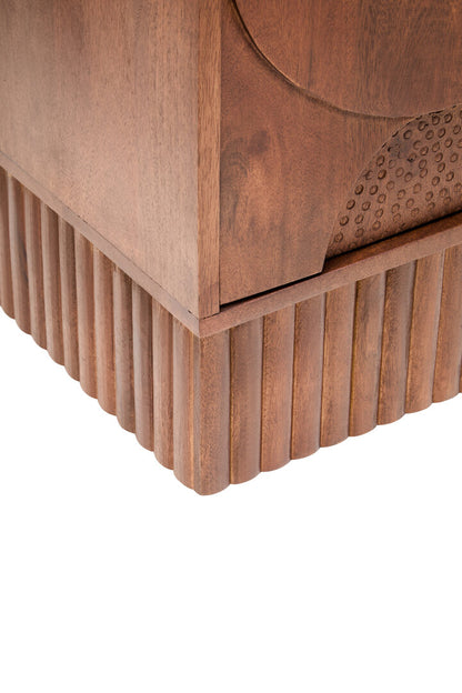 Soho Four Door Mango Wood Hammered Sideboard