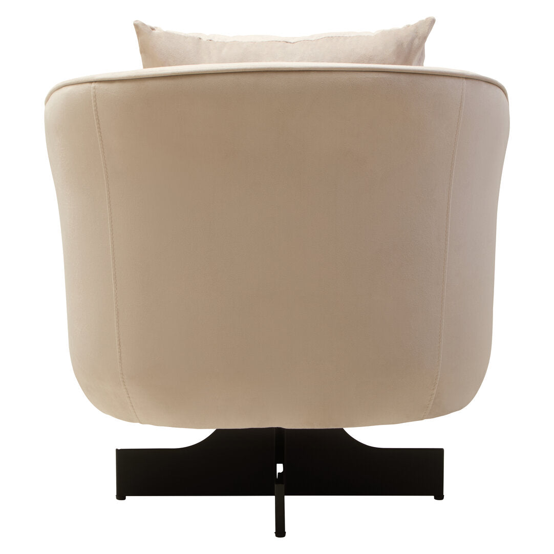 Harrogate Cream Velvet Swivel Chair