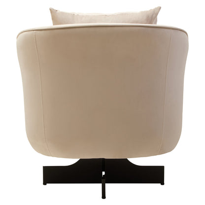 Harrogate Cream Velvet Swivel Chair