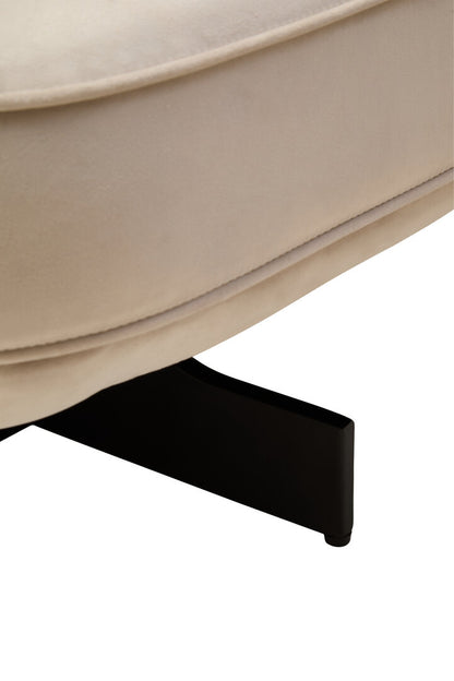 Harrogate Cream Velvet Swivel Chair