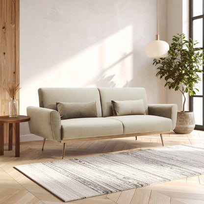 York Mink Velvet Sofa Bed