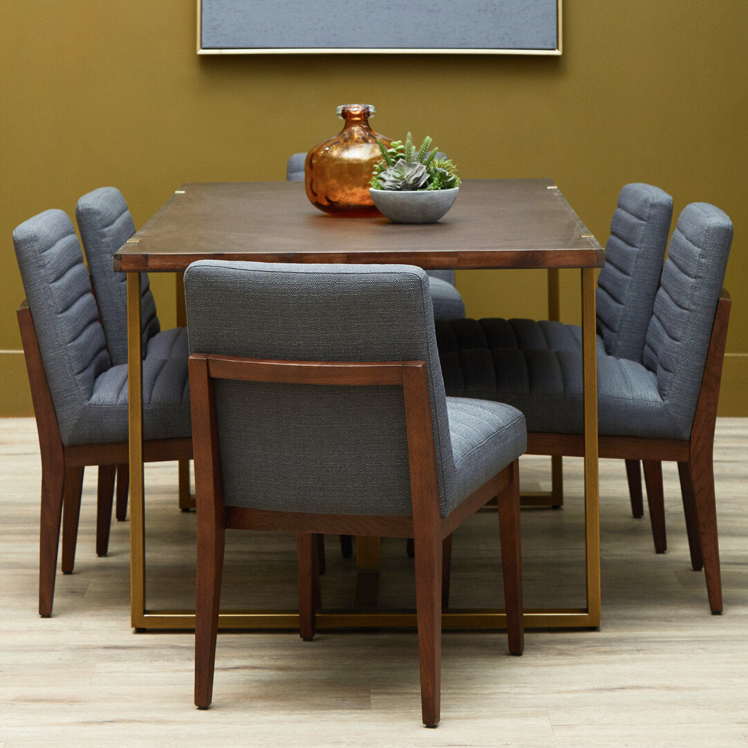 Como Charcoal Grey Dining Chair with Oak Legs