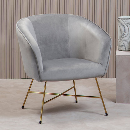 Richmond Grey Chair With Metal Frame