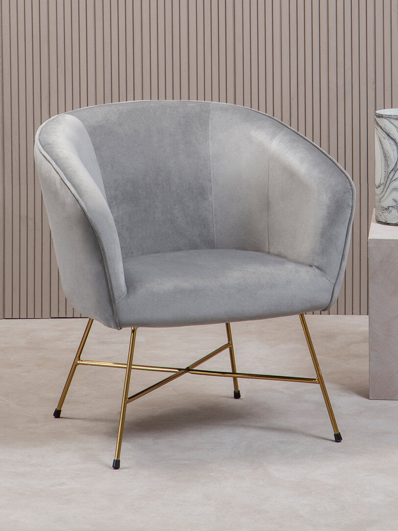 Richmond Grey Chair With Metal Frame