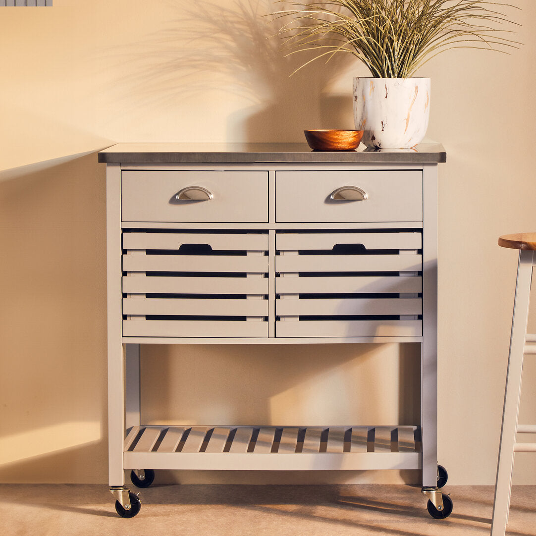 Vienna Grey Kitchen Trolley