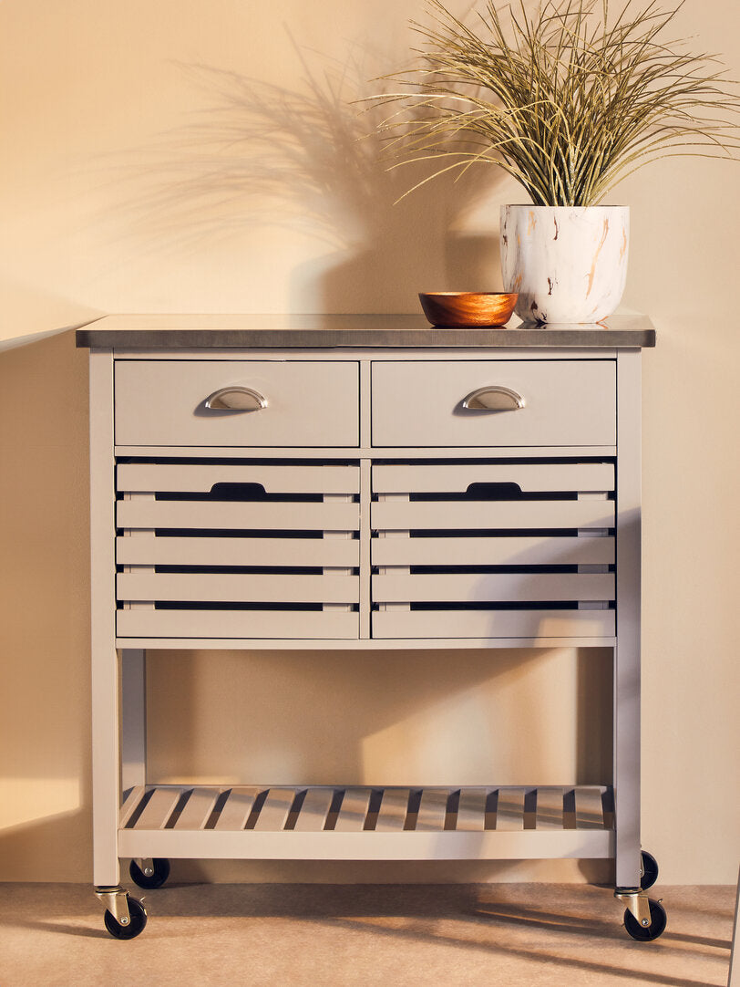 Vienna Grey Kitchen Trolley