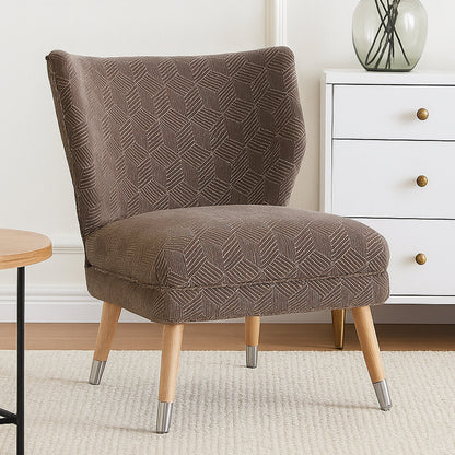 Sorrento Park Grey Chenille Wingback Chair