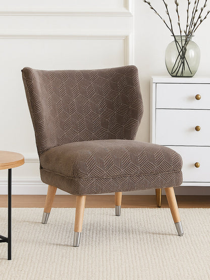 Sorrento Park Grey Chenille Wingback Chair