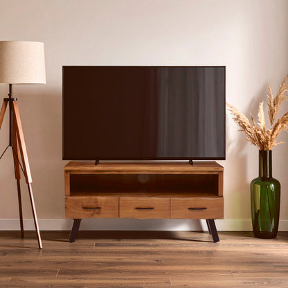 Florence Three Drawer Acacia Media Unit