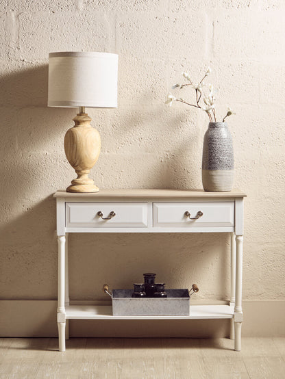 Savoy 2 Drawer Ivory Console Table