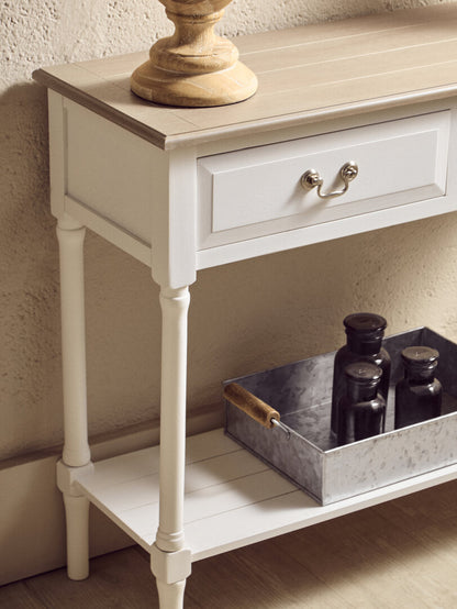 Savoy 2 Drawer Ivory Console Table