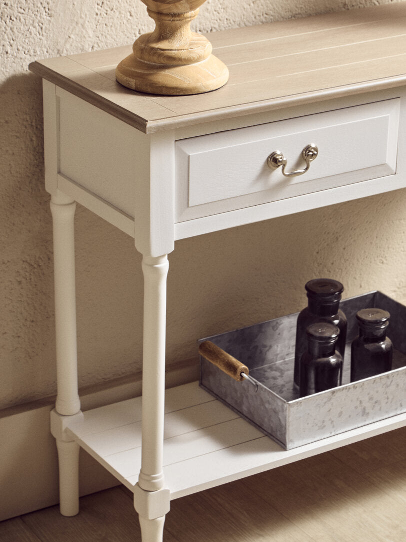 Savoy 2 Drawer Ivory Console Table