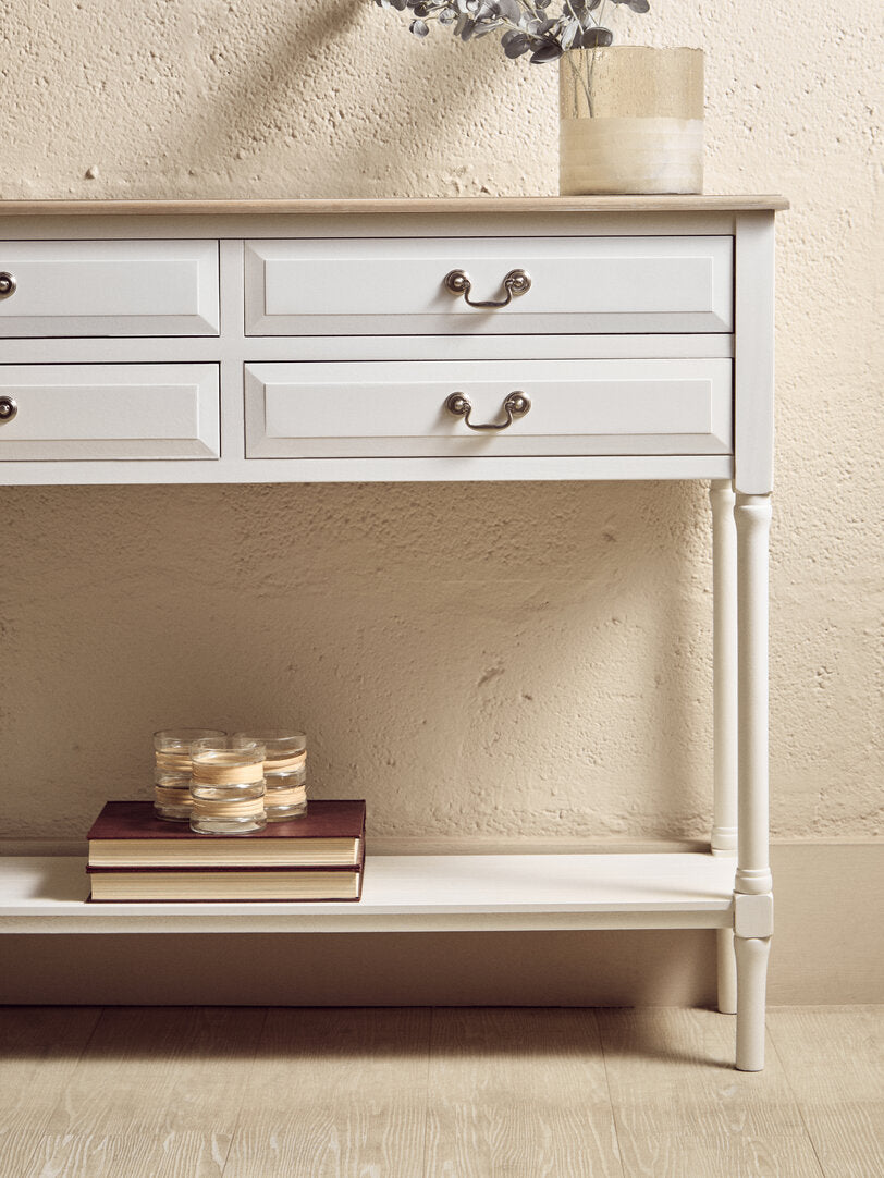 Savoy 4 Drawer Console Table