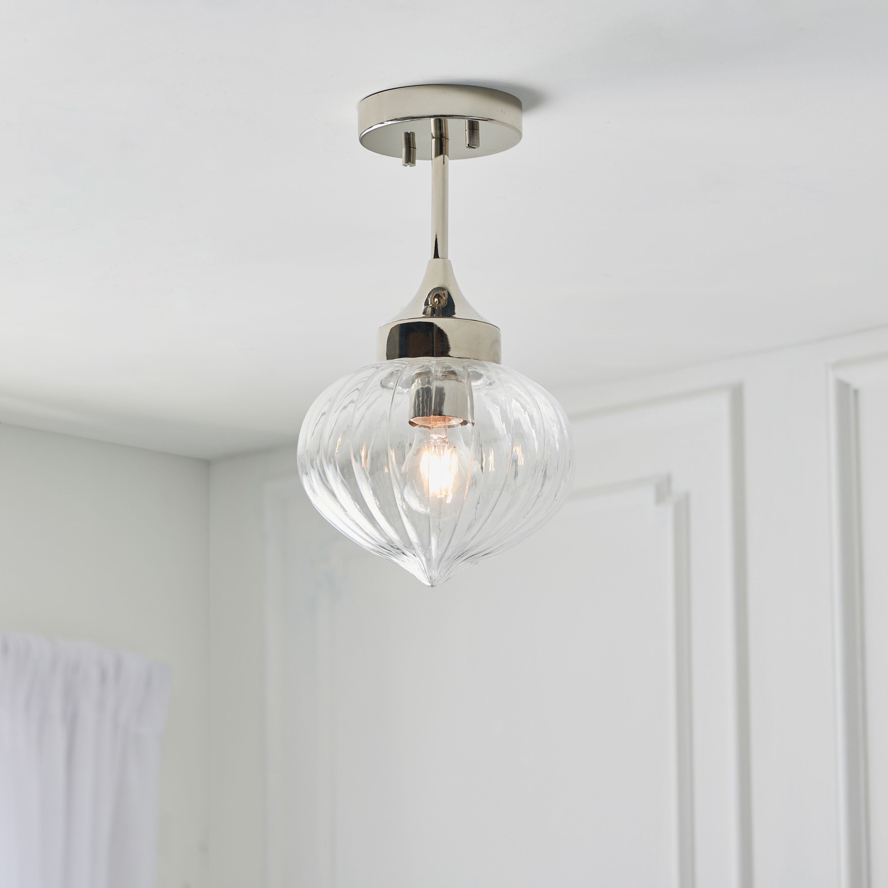 Addington 1 Ceiling Light Nickel