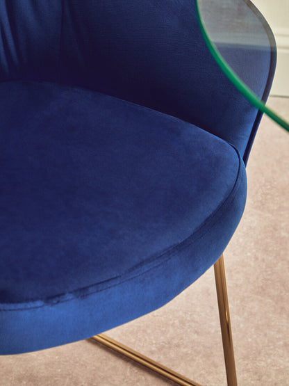 Lisbon Midnight Velvet Dining Chair