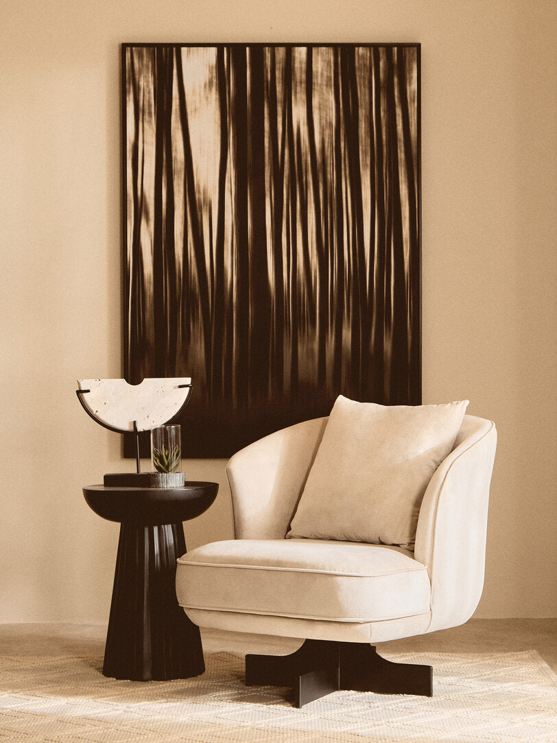 Harrogate Cream Velvet Swivel Chair