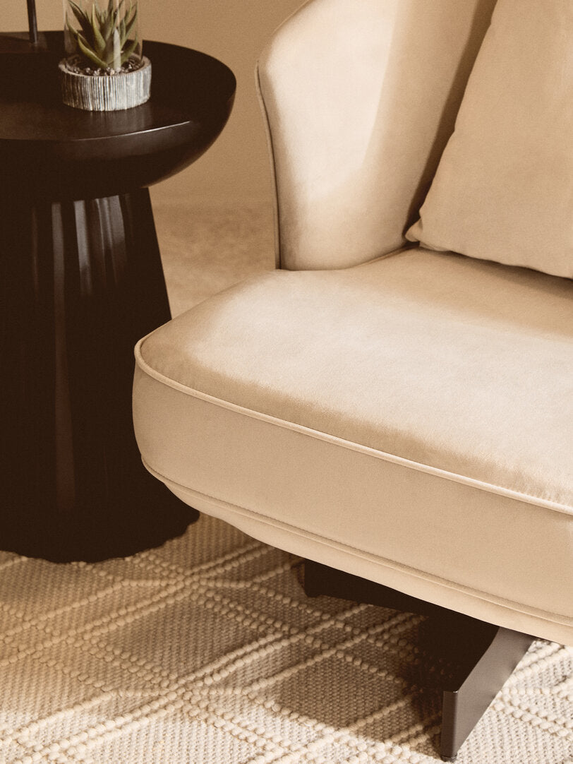 Harrogate Cream Velvet Swivel Chair