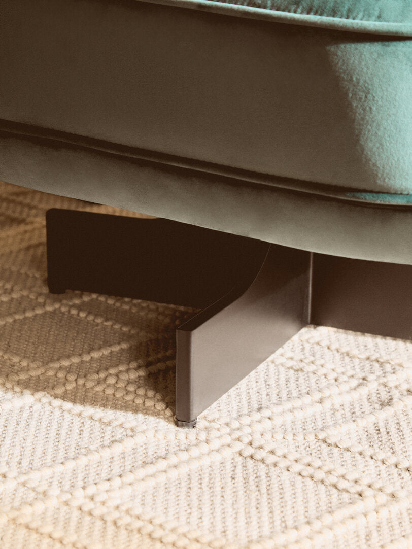 Harrogate Azure Velvet Swivel Chair