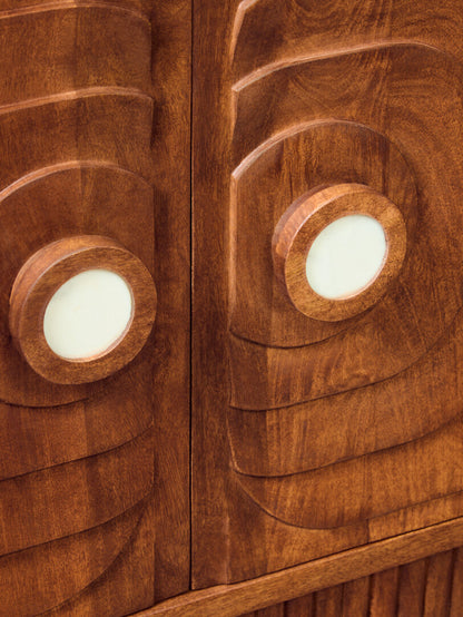 Brooklyn Two Door Mango Wood Carved Sideboard