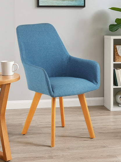 Richmond Blue Dining Chair with Angular Legs