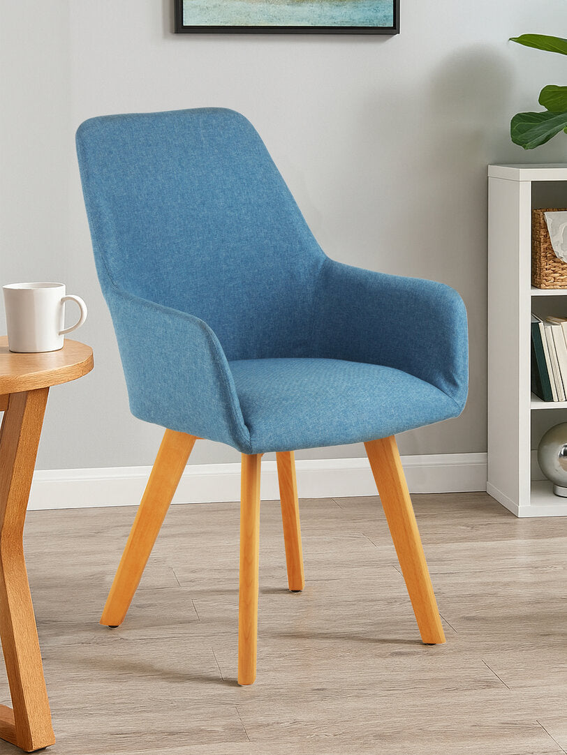 Richmond Blue Dining Chair with Angular Legs