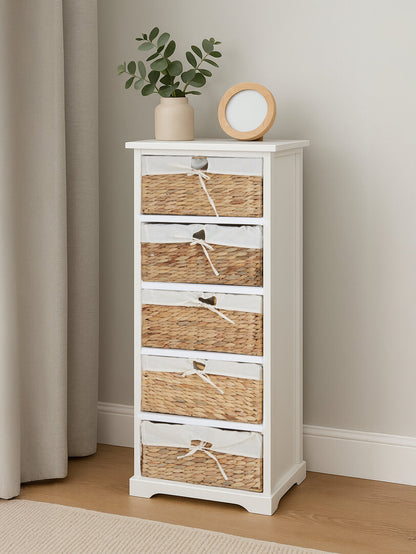 Siena 5 Seagrass Drawer Chest