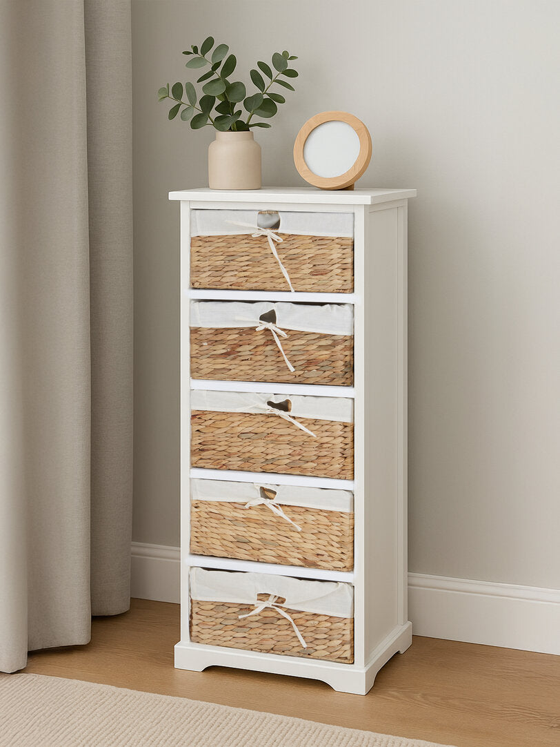 Siena 5 Seagrass Drawer Chest