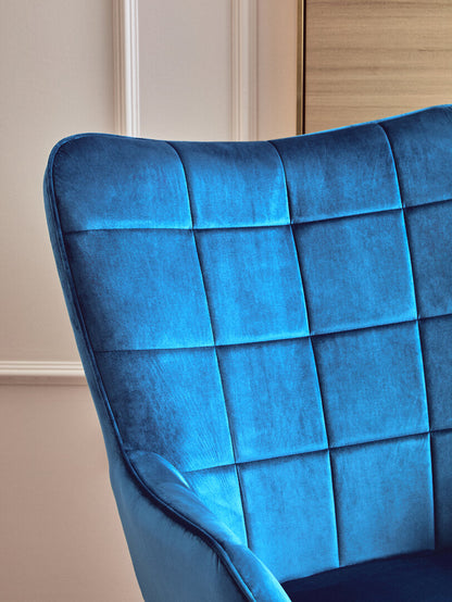 Richmond Blue Velvet Chair