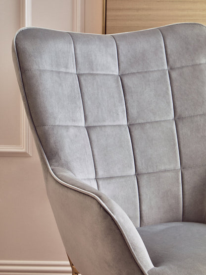 Richmond Grey Velvet Chair