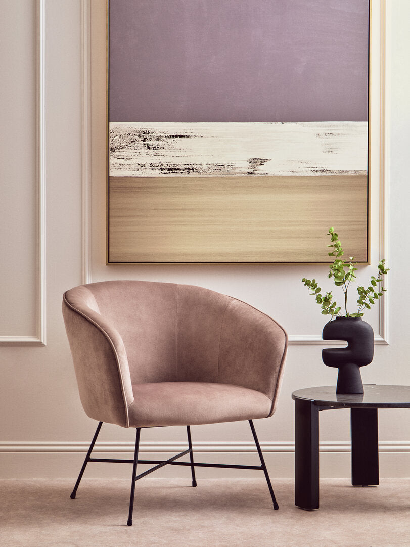 Richmond Mink Velvet Chair