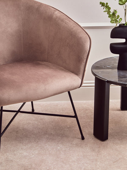 Richmond Mink Velvet Chair