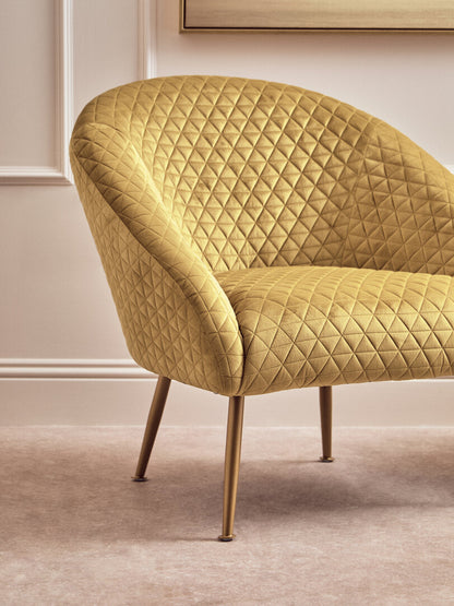 Lincoln Gold Velvet Occasional Chair