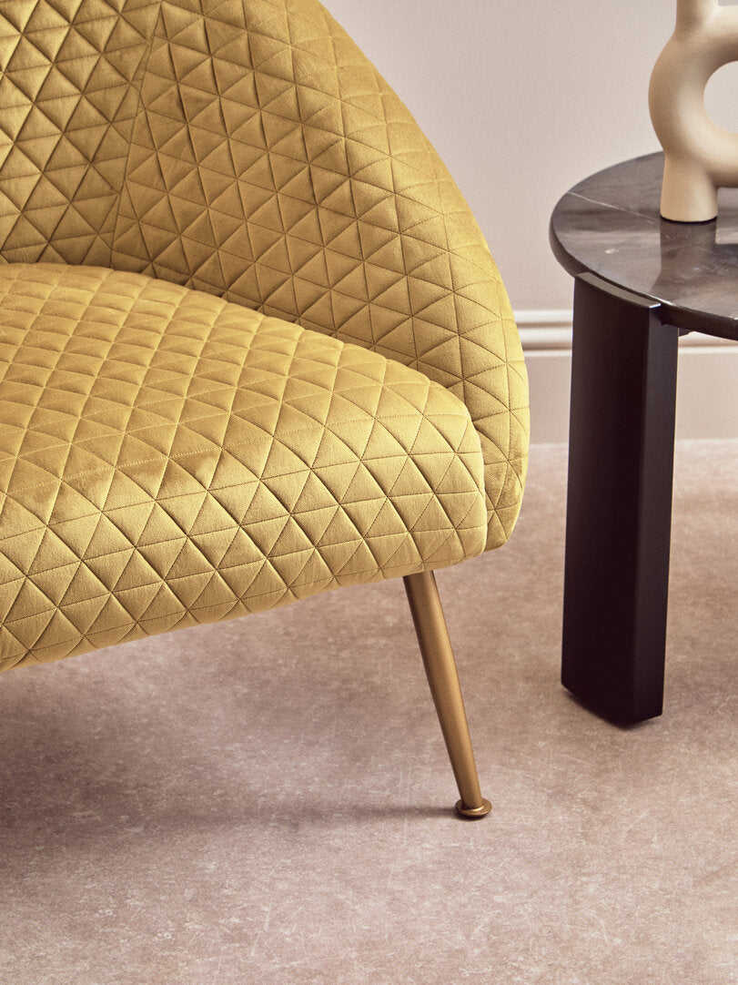 Lincoln Gold Velvet Occasional Chair