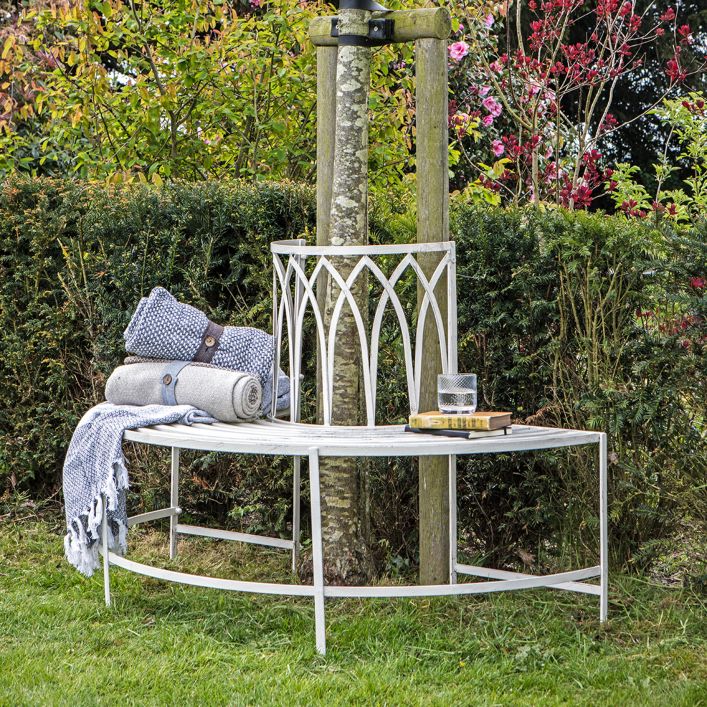 Alberoni Outdoor Tree Bench Seat Ember
