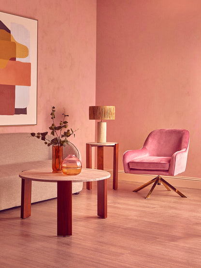 Vienna Pink Velvet Chair