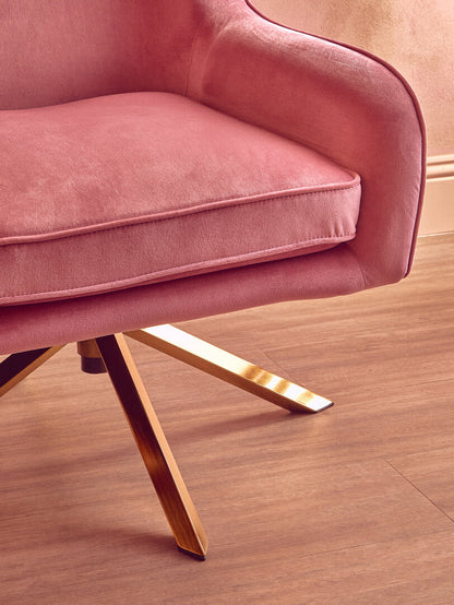 Vienna Pink Velvet Chair