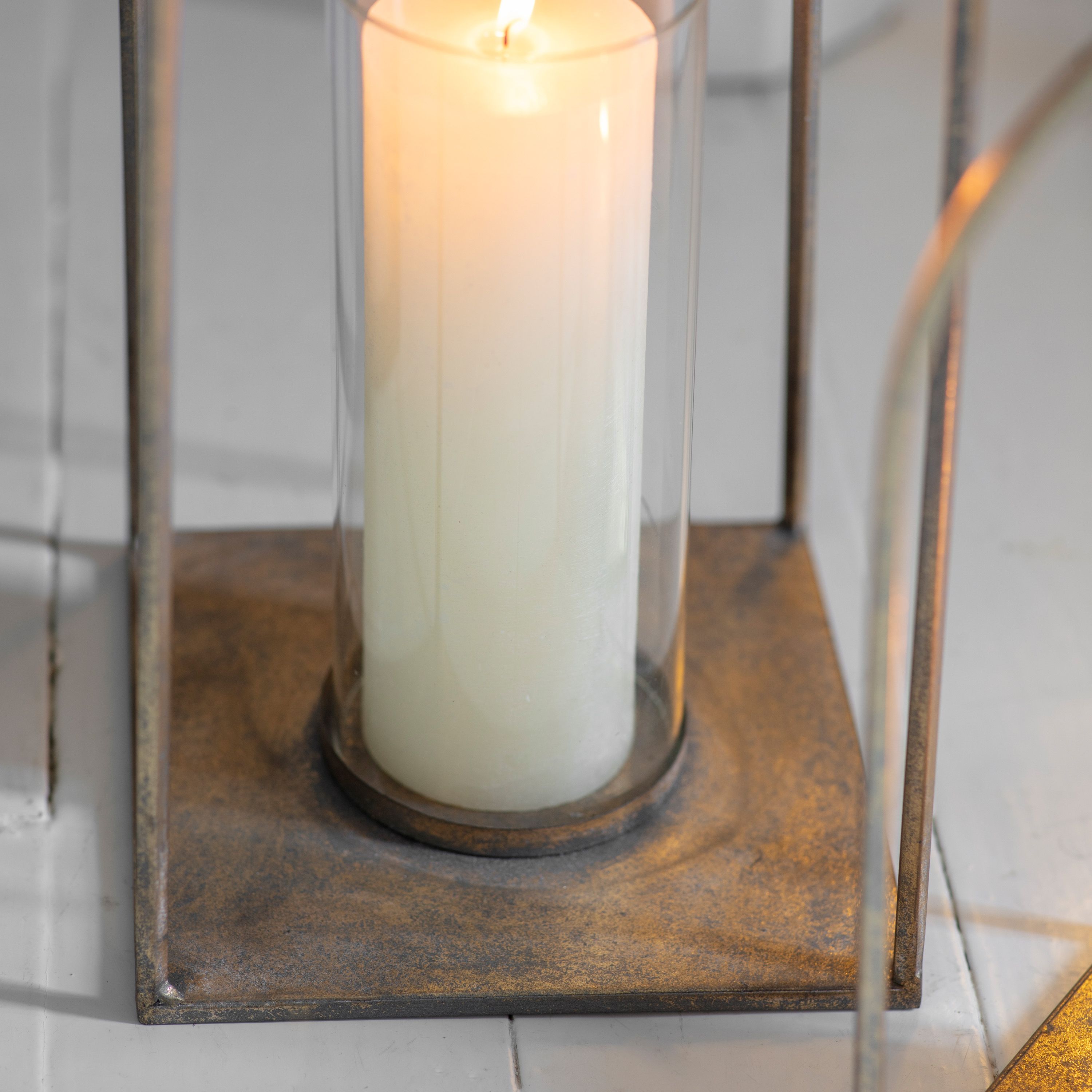 Alcora Lantern Antique Gold