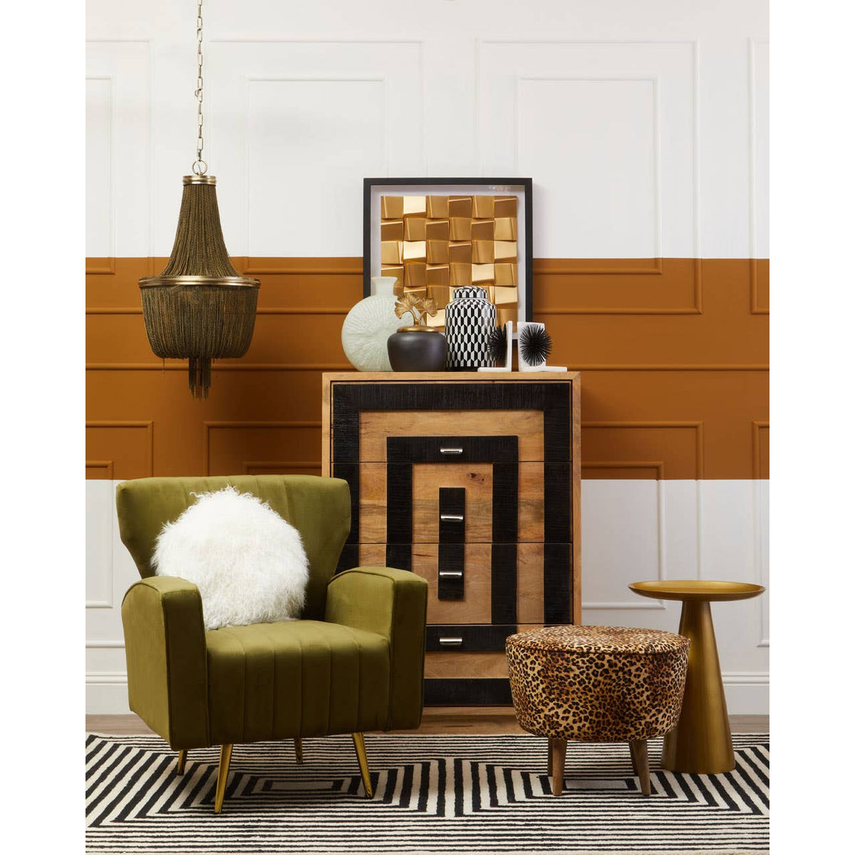 Chelsea Gold Round Side Table