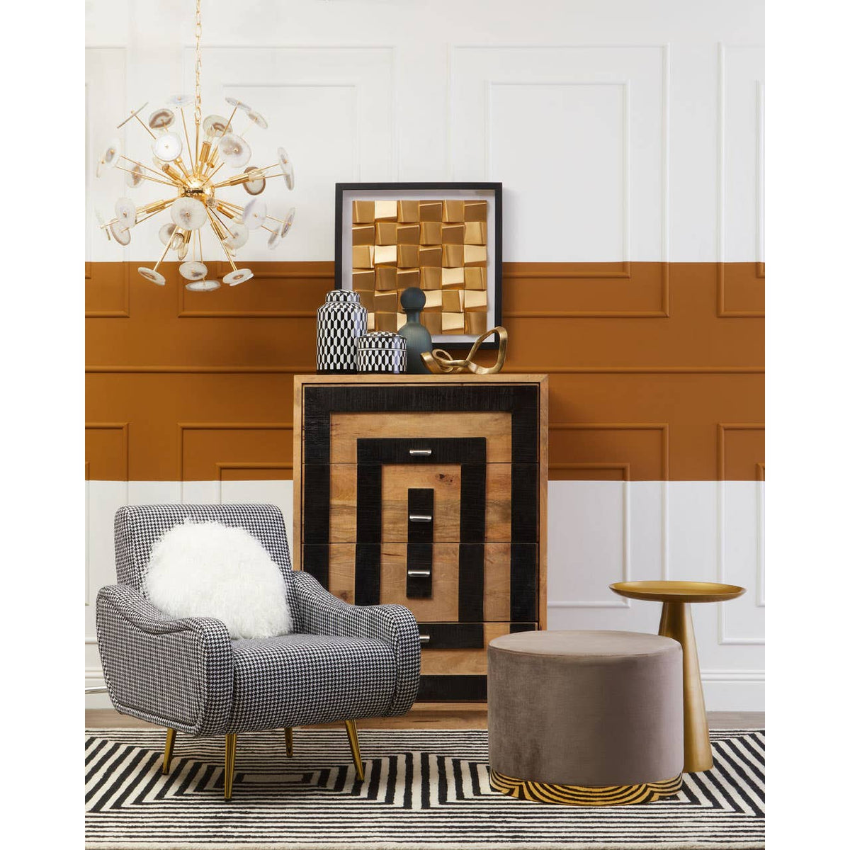 Chelsea Gold Round Side Table