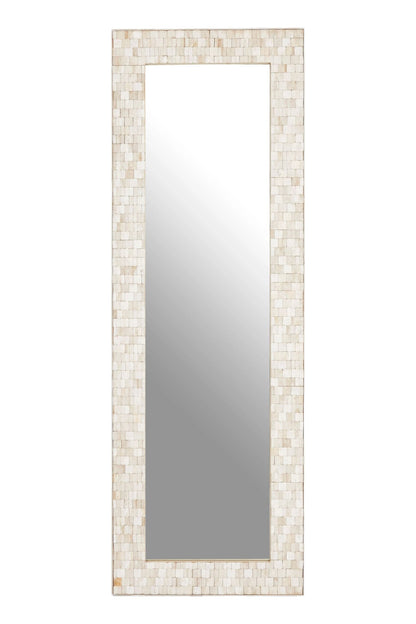 Rosedale White Wash Mosaic Full Length Wall Mirror