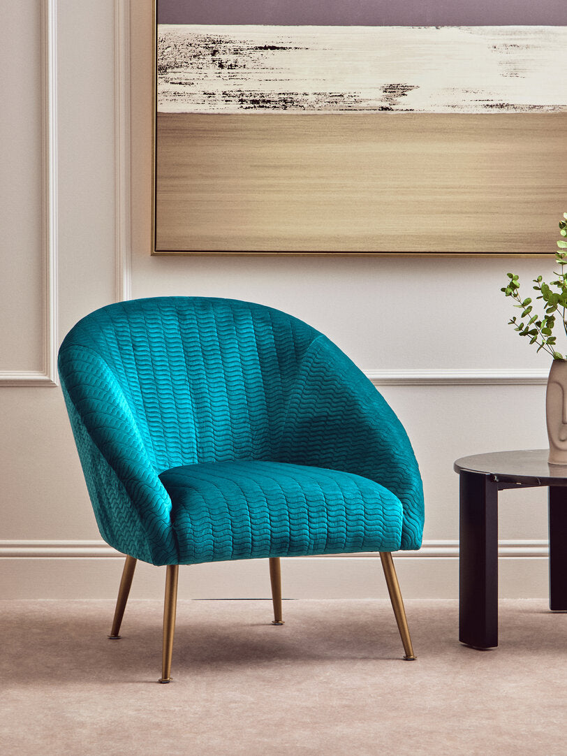 Lincoln Blue Occasional Chair