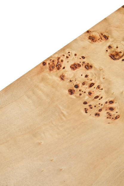 Stirling Burl Wood Design Curved Console Table