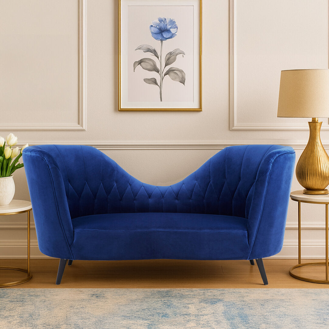 Belgravia Midnight Velvet Chaise