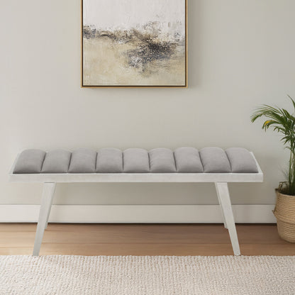 Richmond Grey Bench With Splayed Legs