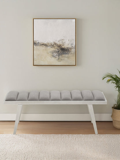 Richmond Grey Bench With Splayed Legs
