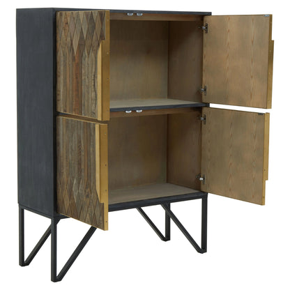 Malton Textured Recycled Wood Cabinet