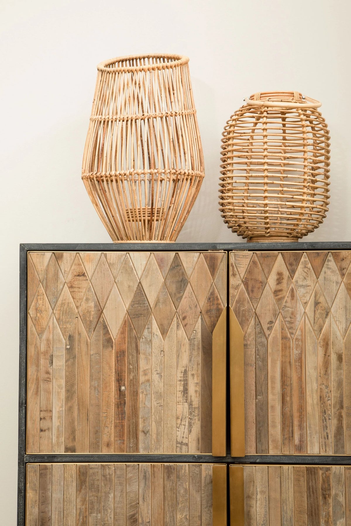 Malton Textured Recycled Wood Cabinet