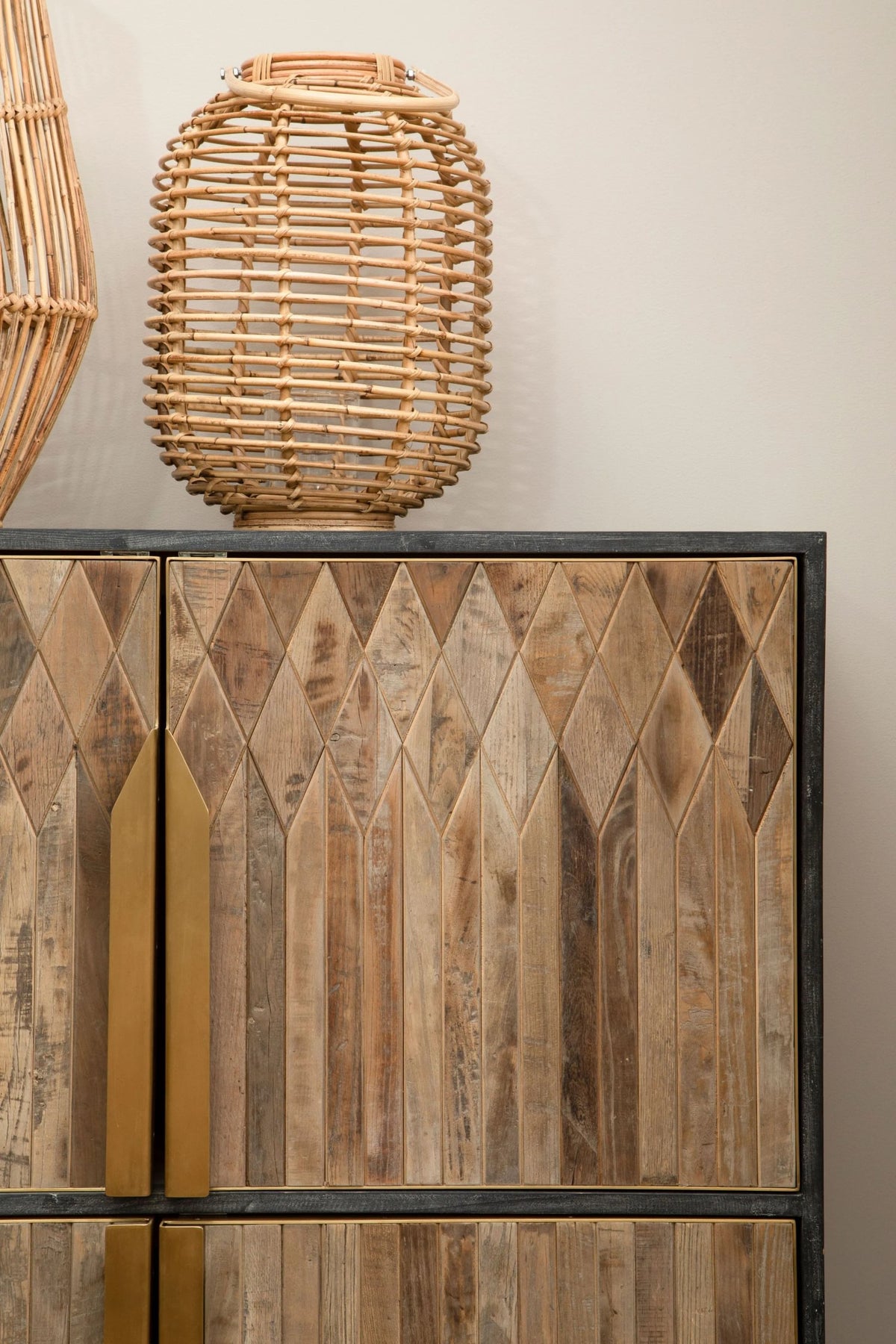 Malton Textured Recycled Wood Cabinet