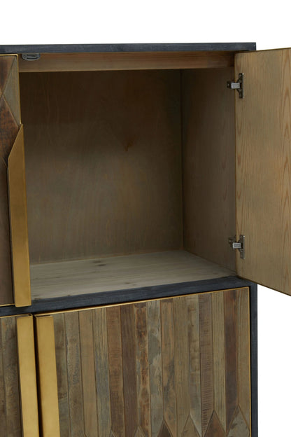 Malton Textured Recycled Wood Cabinet